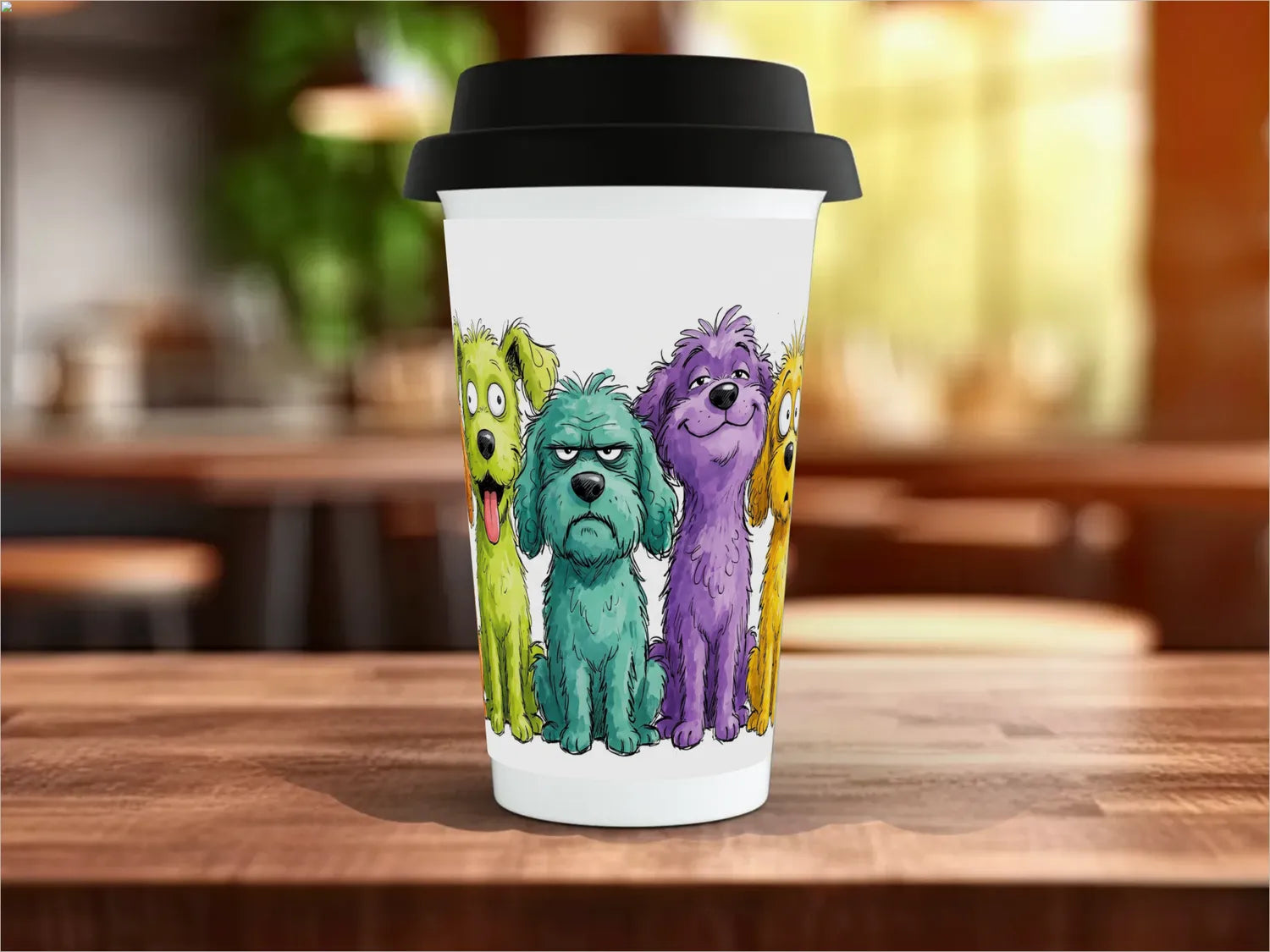 Black / Polymer / Travel Mug