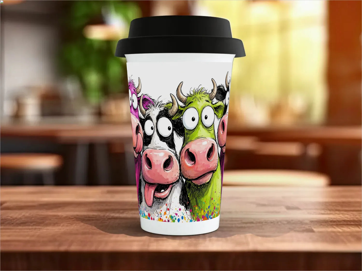 Crazy Cows Mug | Funny Cow Lover Gift Travel Mug