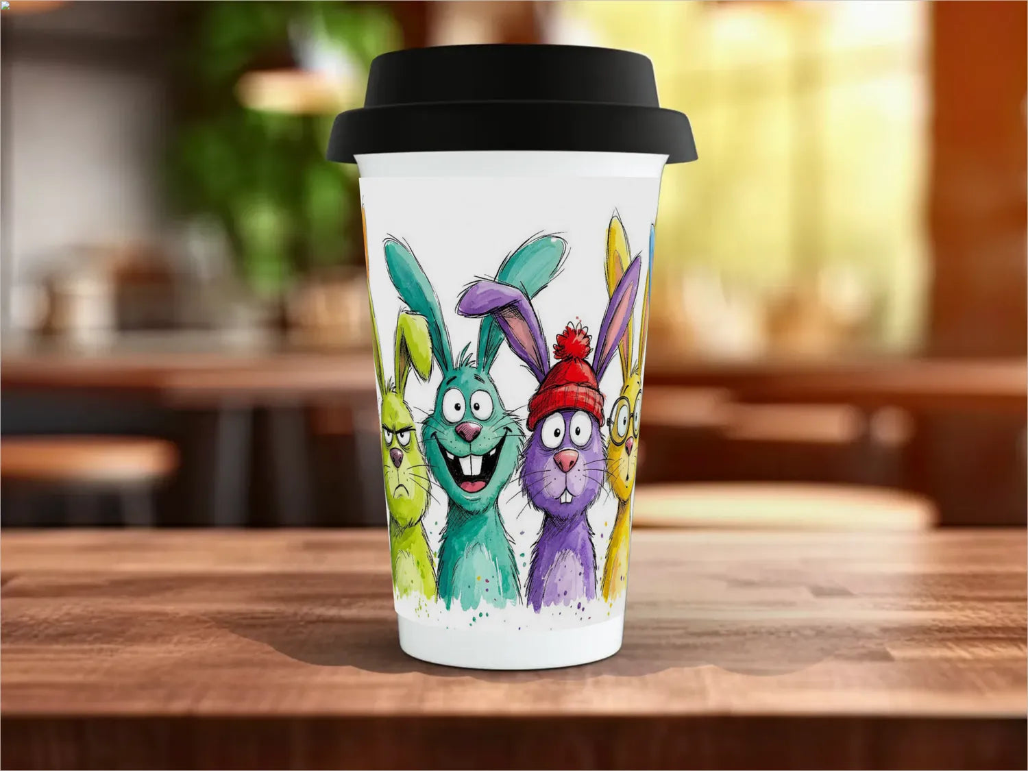 Crazy Rabbits Mug | Funny Rabbit Lover Gift Travel Mug
