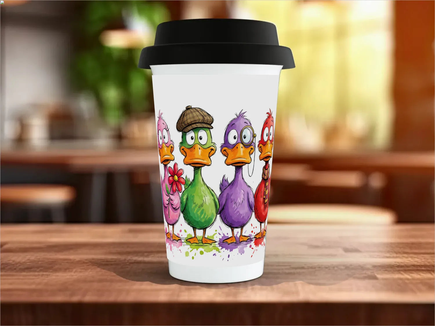 Cute Ducks Mug | Funny Duck Lover Gift Travel Mug