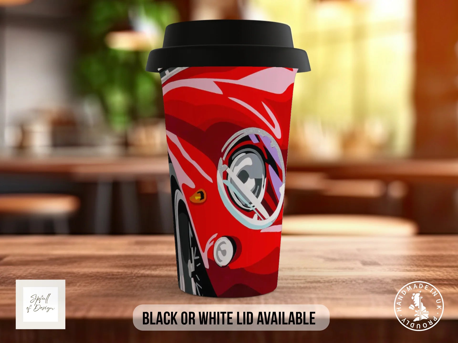Ferrari 250 GTO Mug | Joel Clark Signature Automotive Design Travel Mug