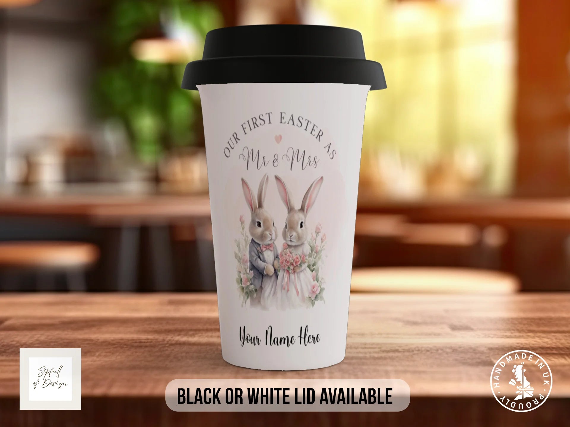 Our First Easter as Mr & Mrs Personalised Mug | Newlywed Easter Gift Travel Mug