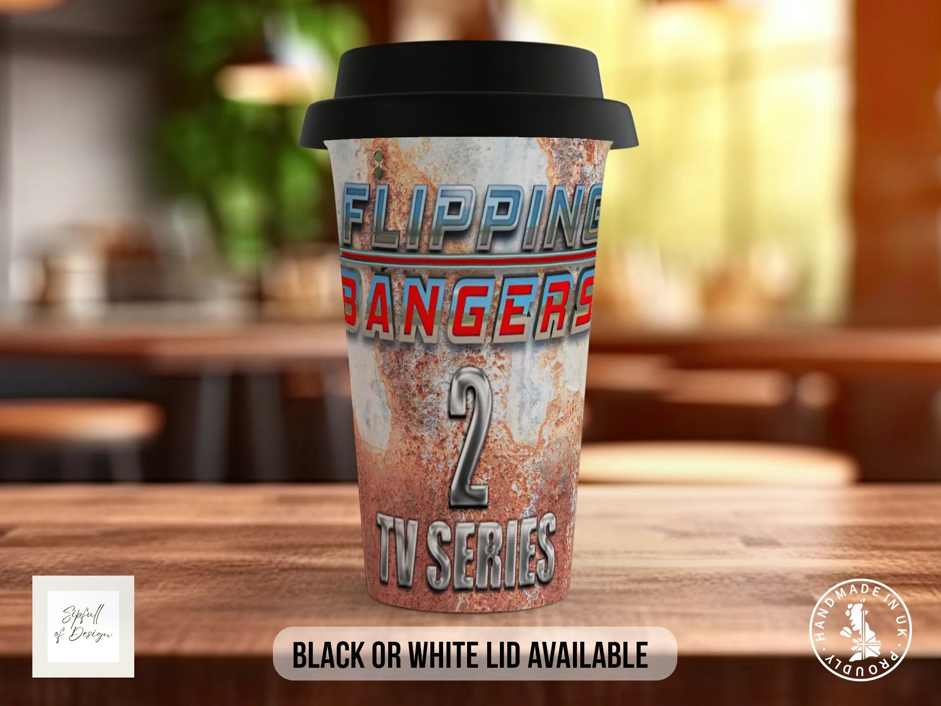 Flipping Bangers TV Series 2 Mug | Official Merchandise | Logo Mug Travel Mug