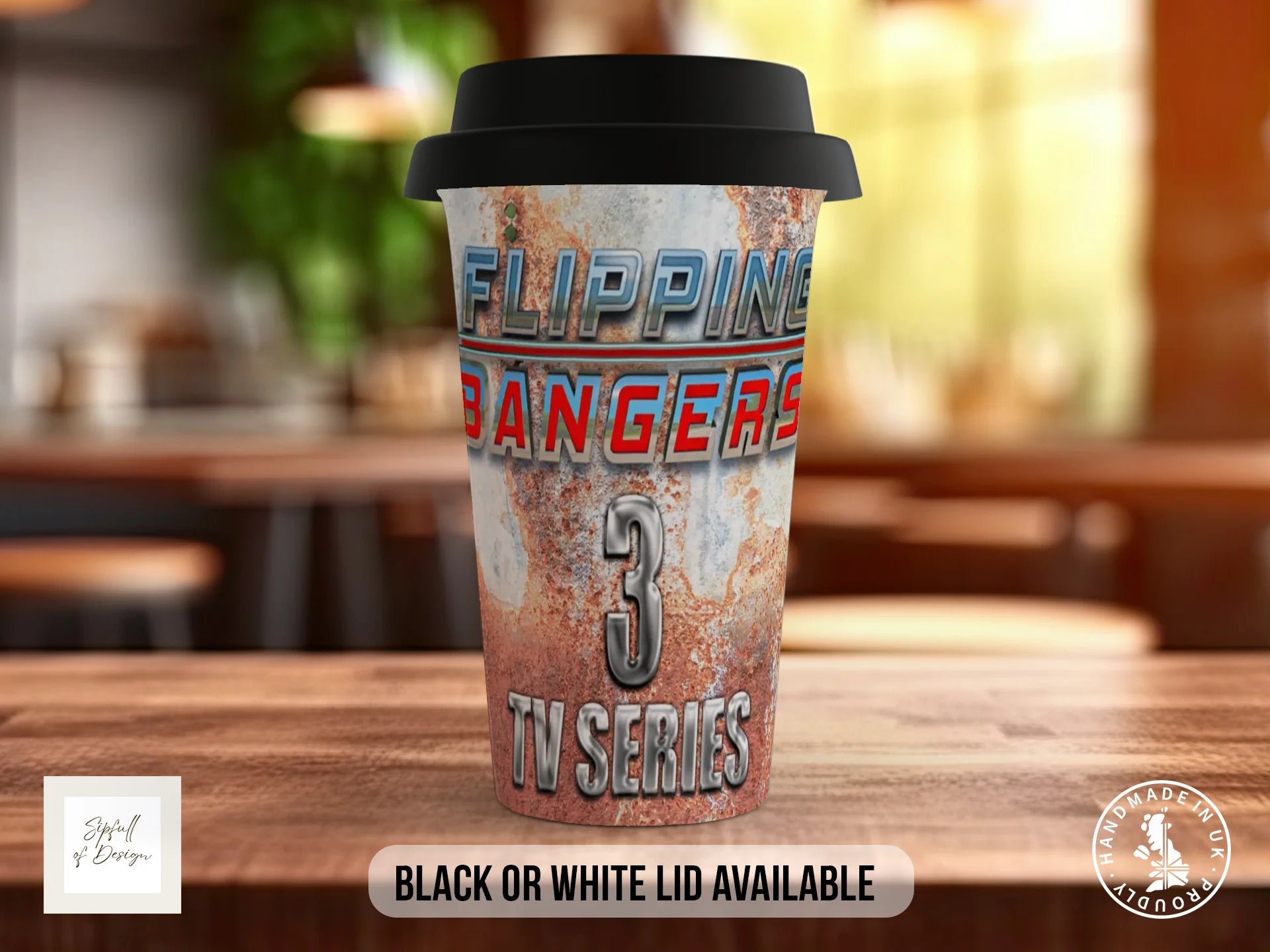 Flipping Bangers TV Series 3 Mug | Official Merchandise | Logo Mug Travel Mug