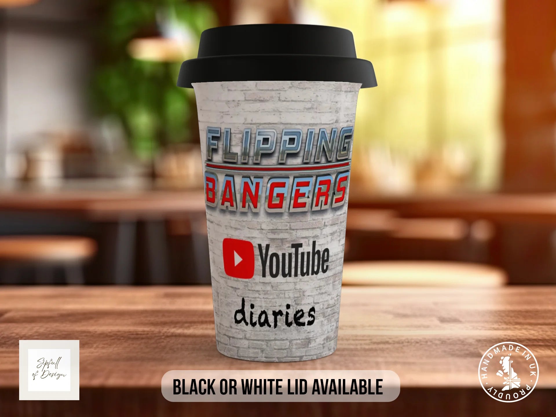 Flipping Bangers YouTube Diaries Series 1 Mug | Official Merchandise Travel Mug