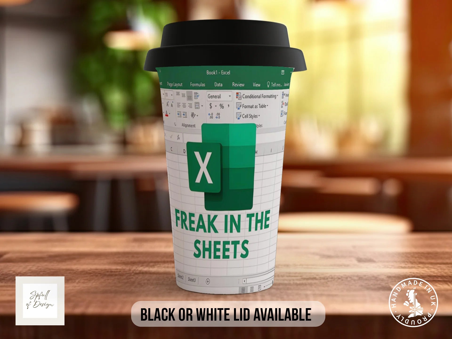 Freak in the Sheets Excel Mug | Funny Office Gift Travel Mug