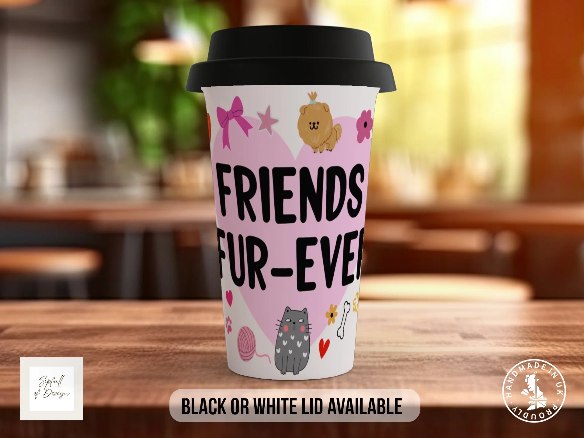 Friends Fur-Ever Mug | Dog & Cat Lover Gift Travel Mug