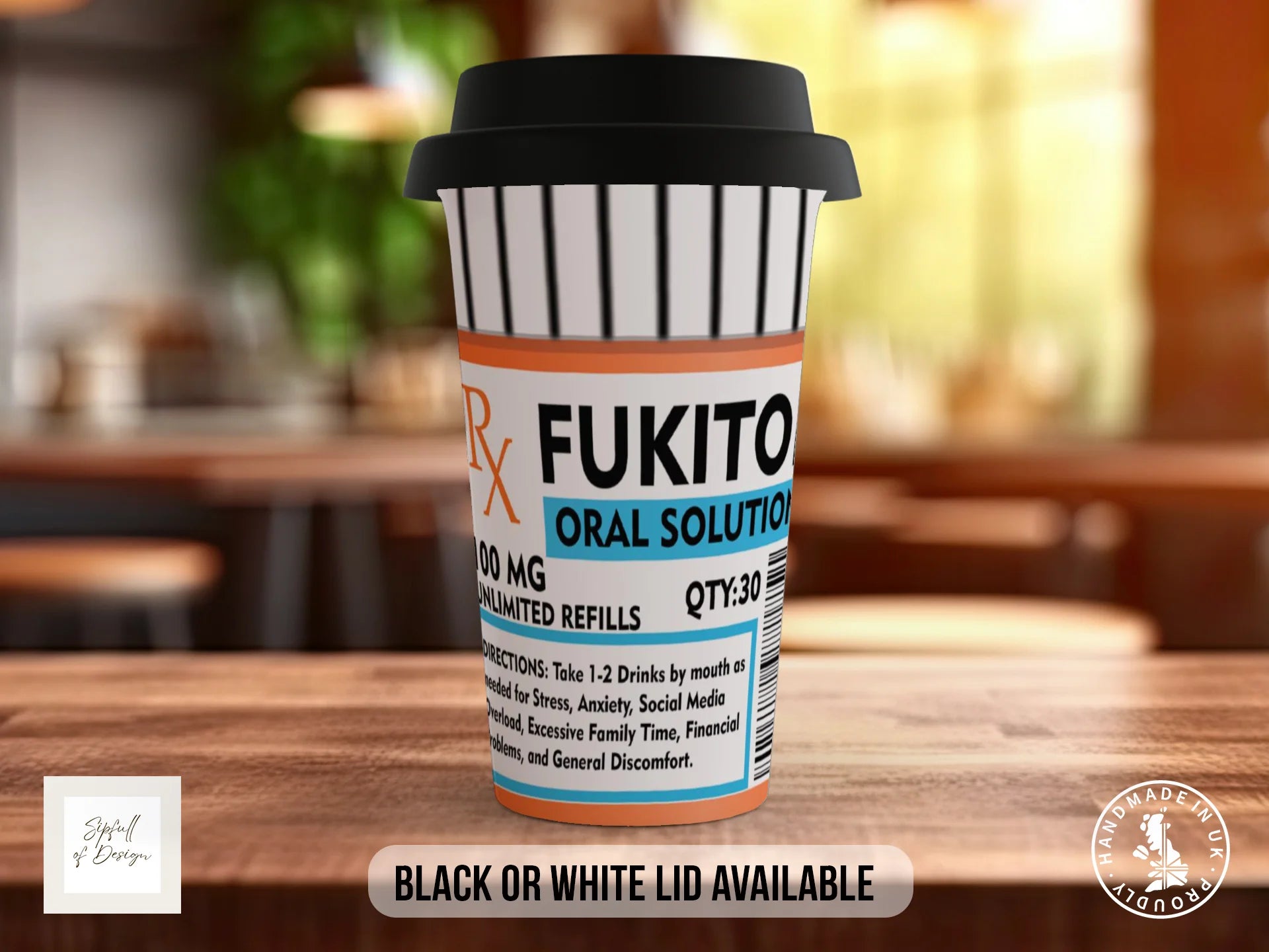 Fukitol Oral Solution Mug | Funny Gift Mug Travel Mug