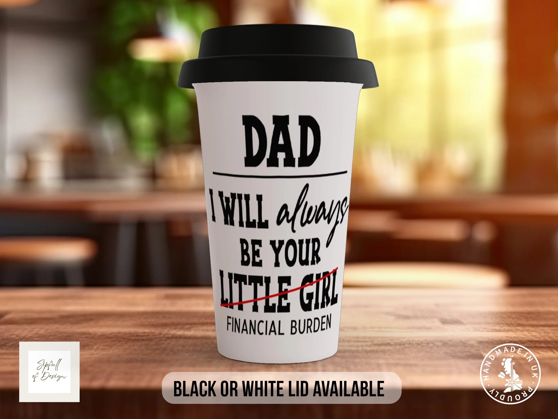 Daddy's Little Girl Mug | Funny Father's Day Gift Travel Mug