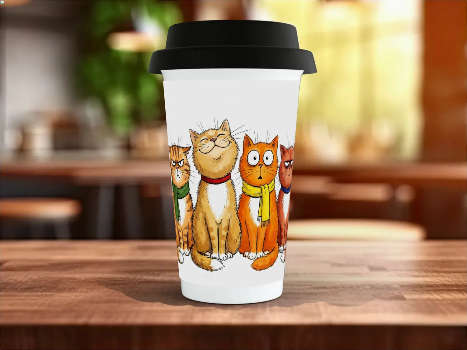 Black / Polymer / Travel Mug