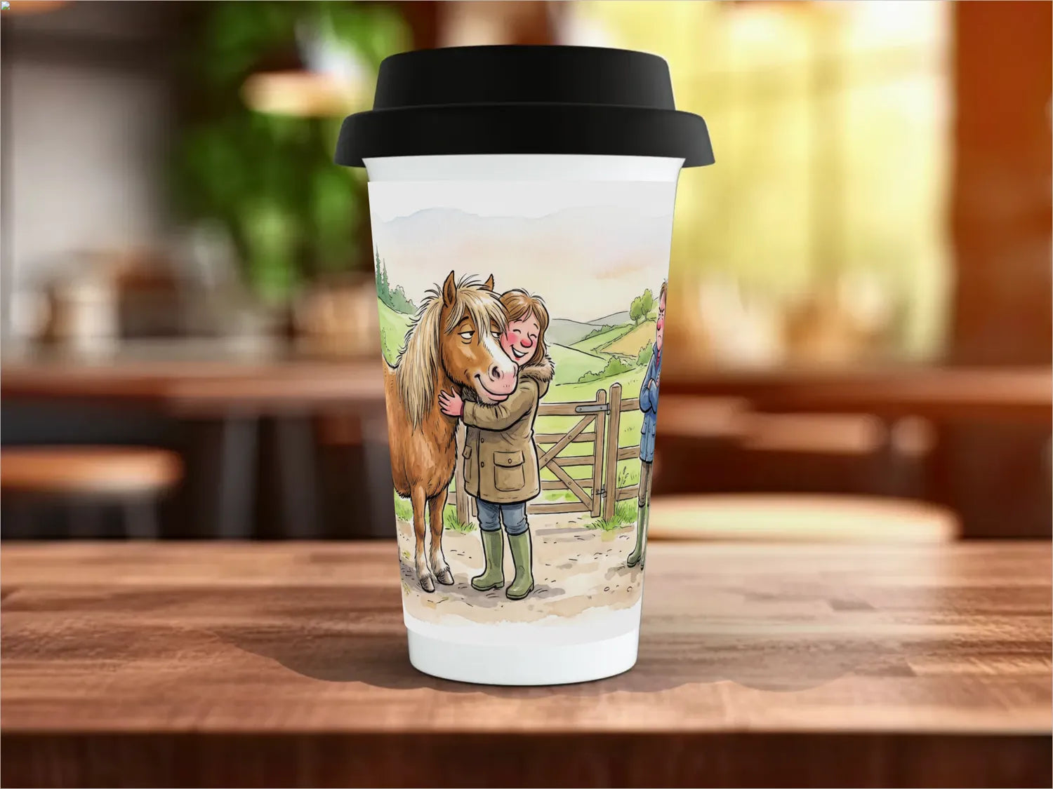 Horse Widow Mug | Funny Gift for Horse Partners Travel Mug