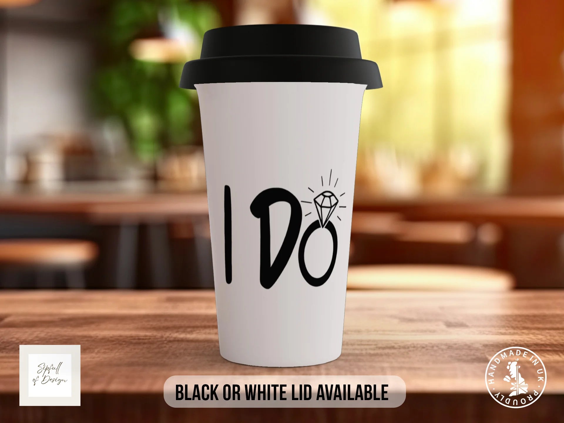 I Do Mug | Wedding, Engagement & Anniversary Gift Travel Mug