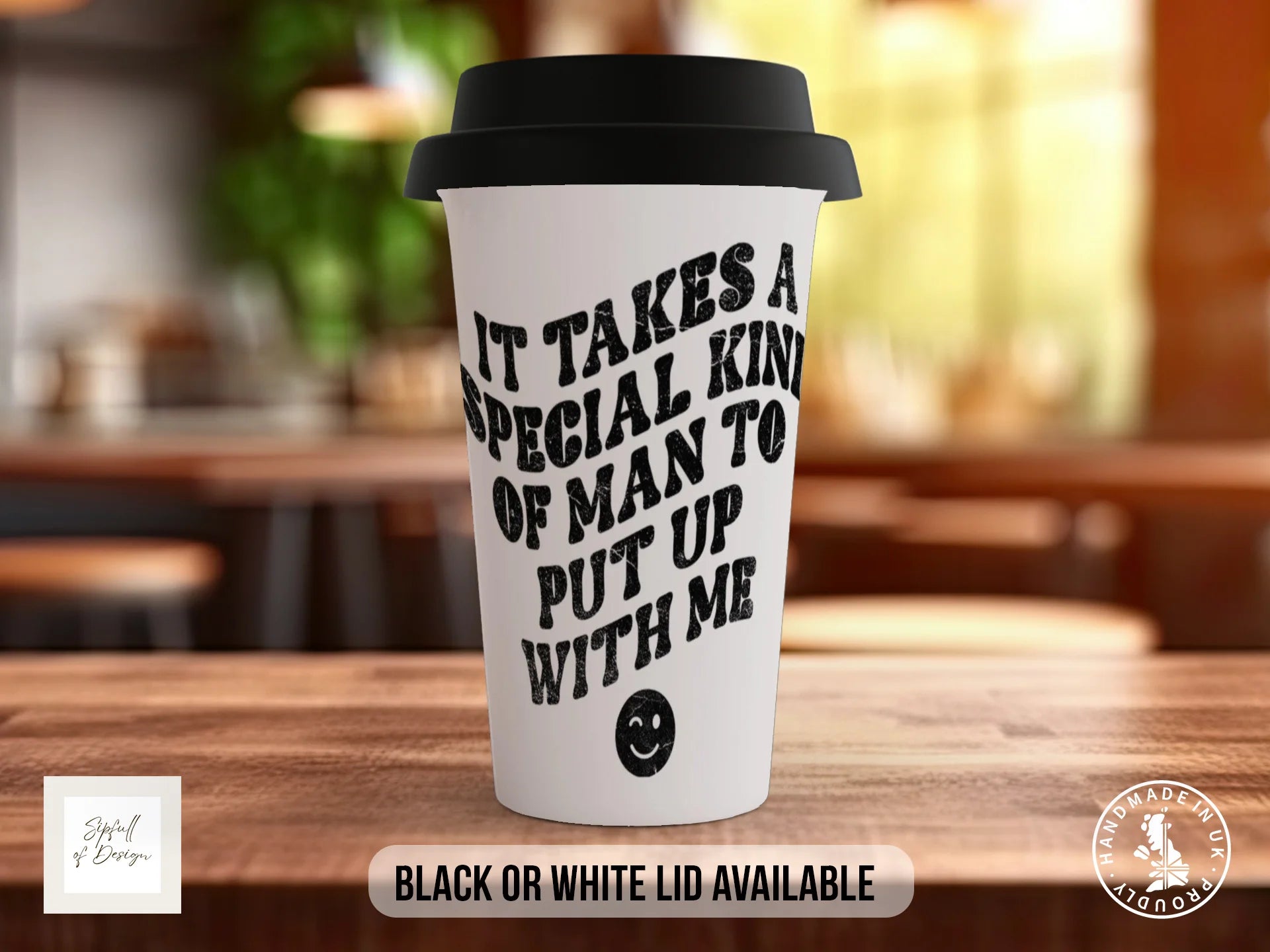 It Takes a Special Kind of Man to Put Up With Me Mug | Funny Valentine's Gift Travel Mug