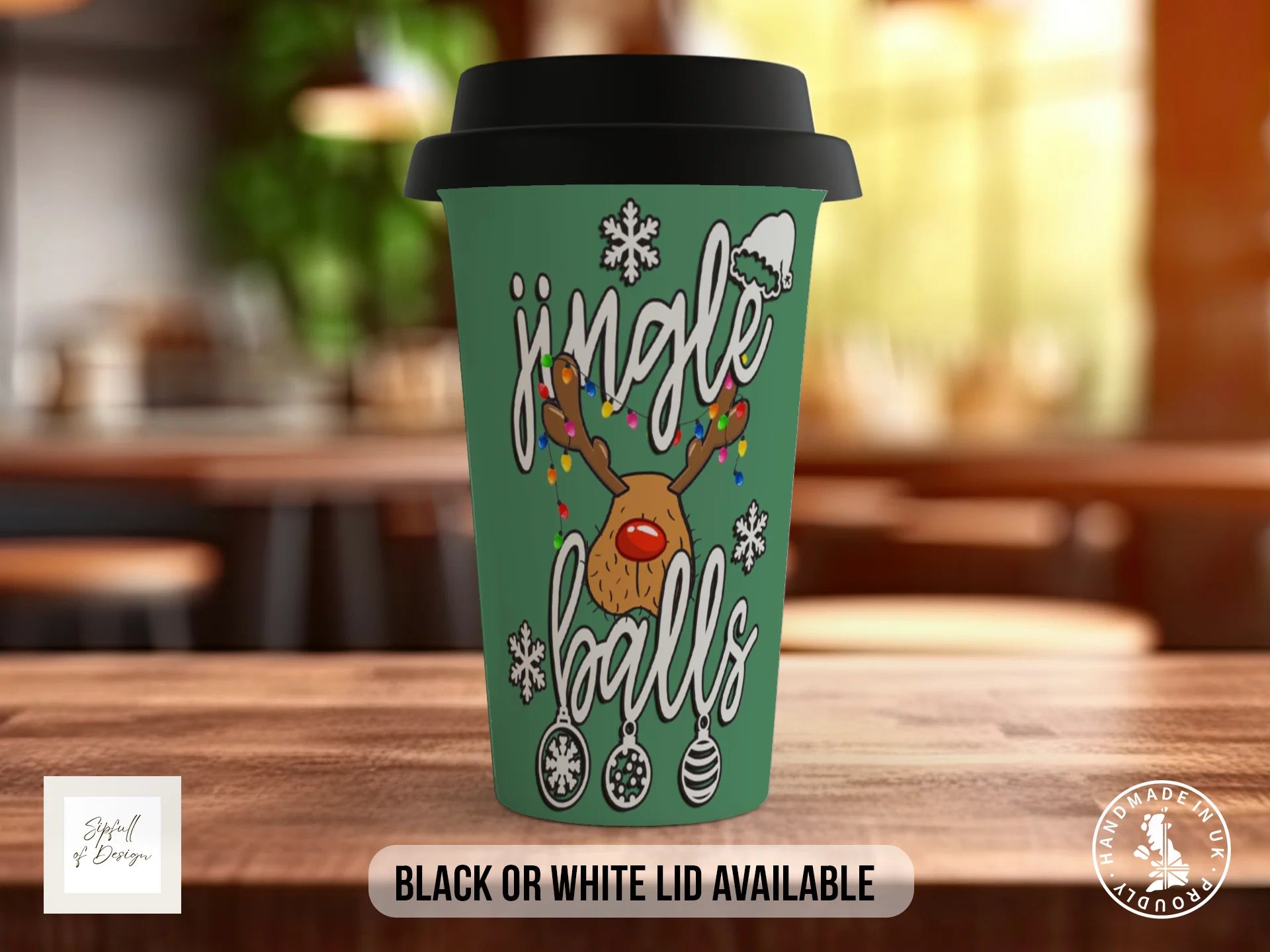 Jingle Balls Funny Christmas Mug Travel Mug