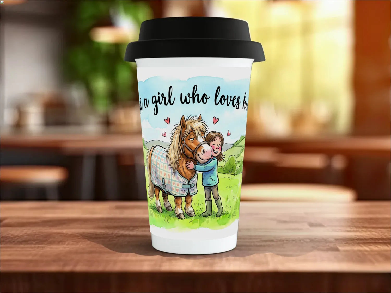 Just a Girl Who Loves Horses Mug | Horse Lover Gift Travel Mug