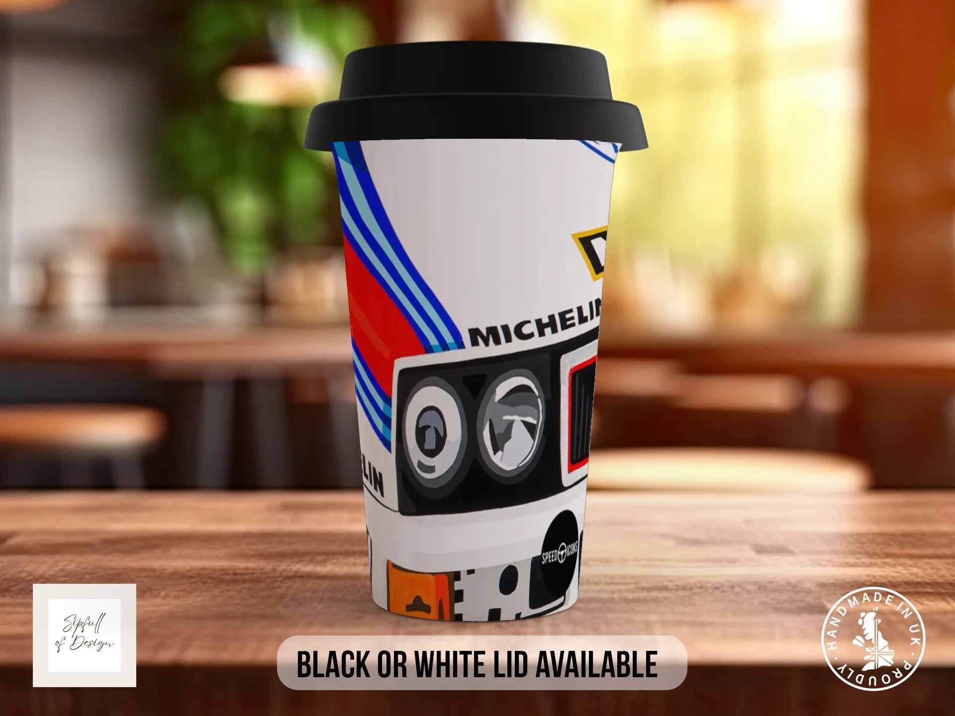Lancia Delta Integrale Mug | Martini Livery | Joel Clark Signature Travel Mug