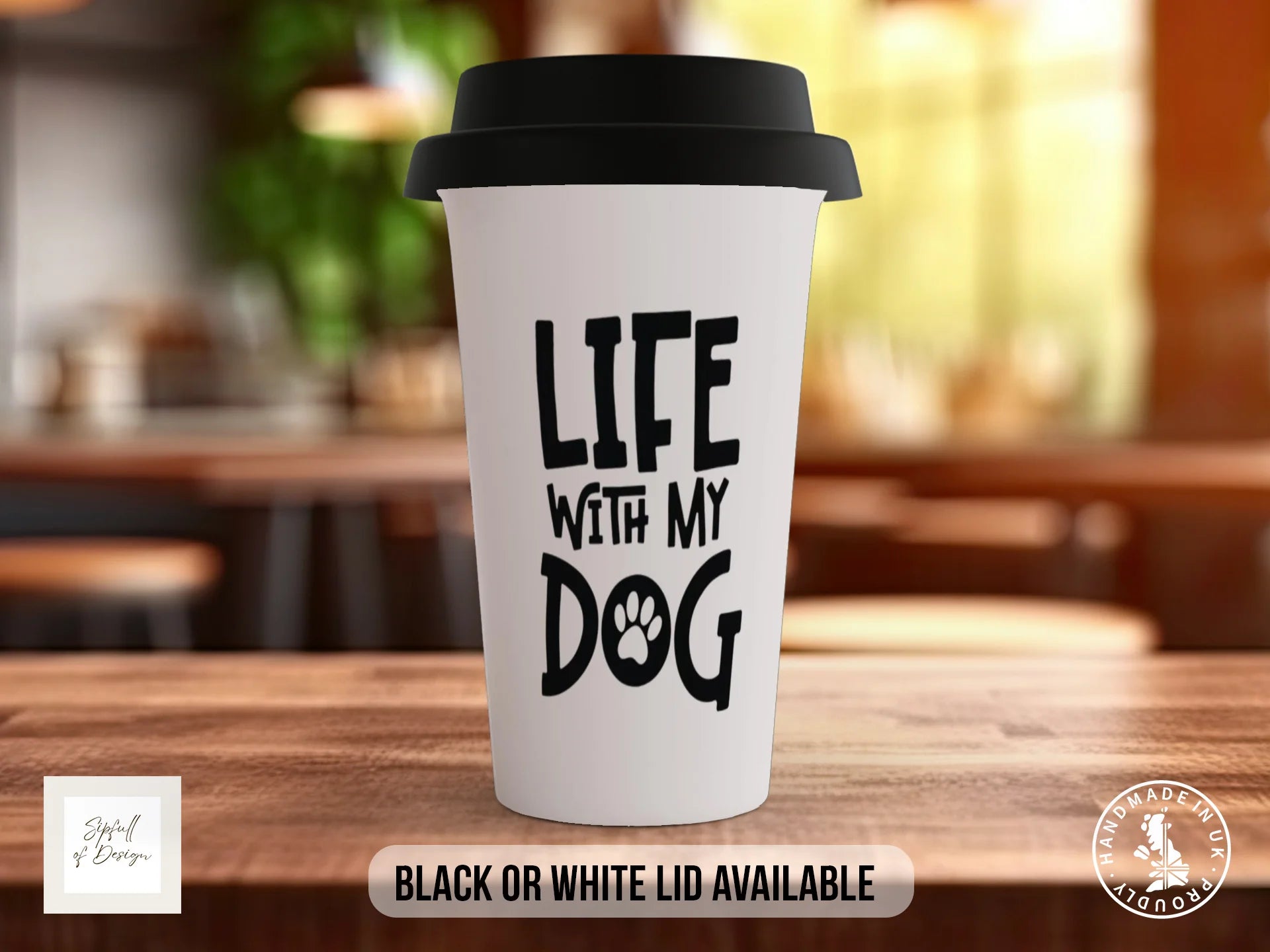 Life with My Dog Mug | Dog Lover Gift Travel Mug
