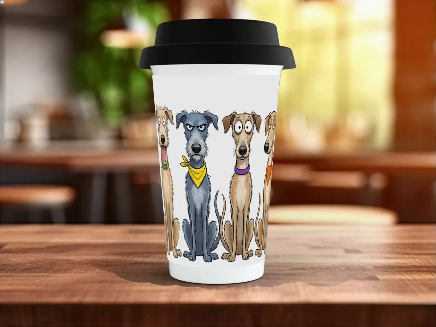Lurchers Mug | Funny Lurcher Lover Gift Travel Mug