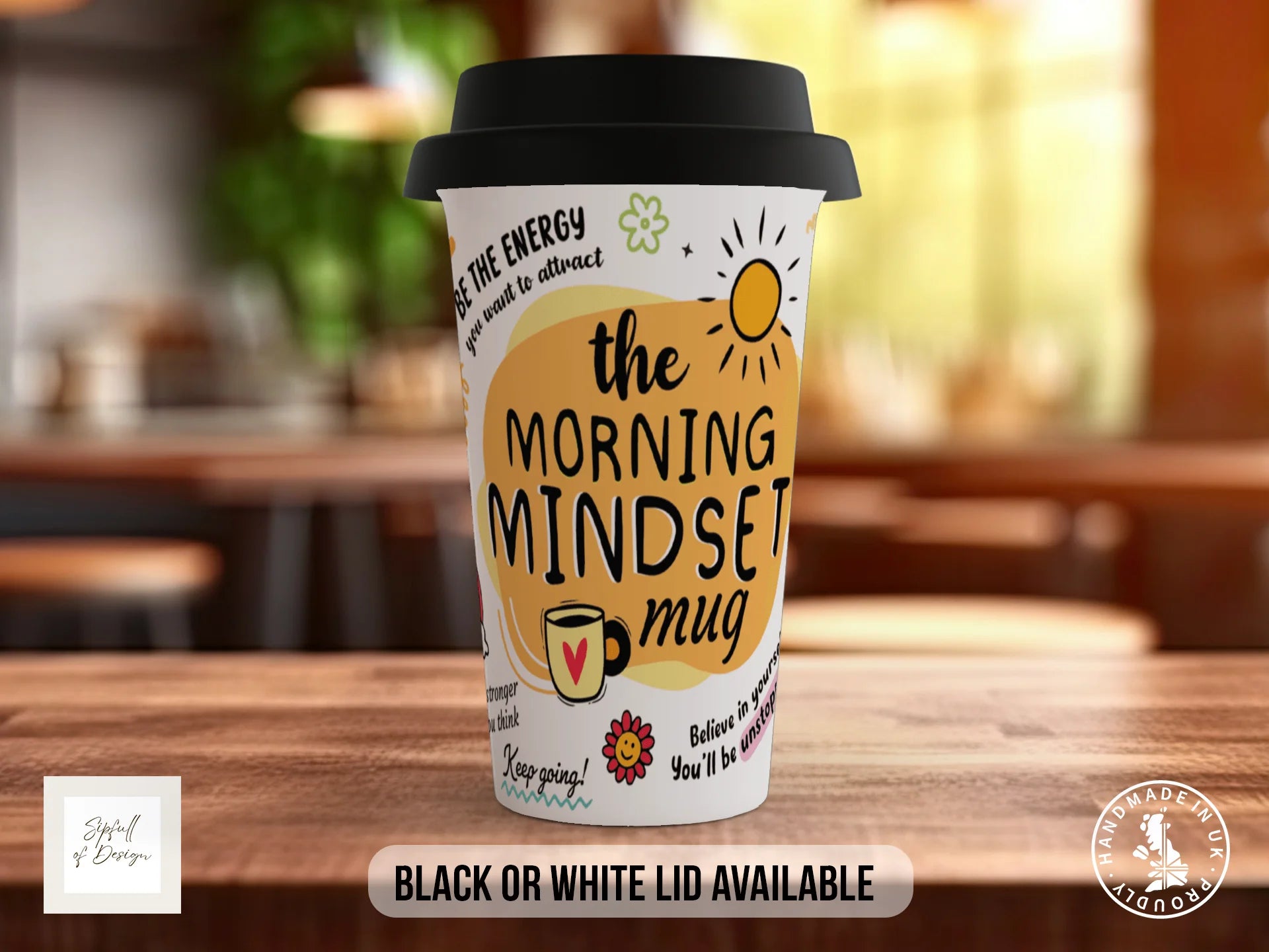 Morning Mindset Mug | Positive Affirmations Gift Travel Mug