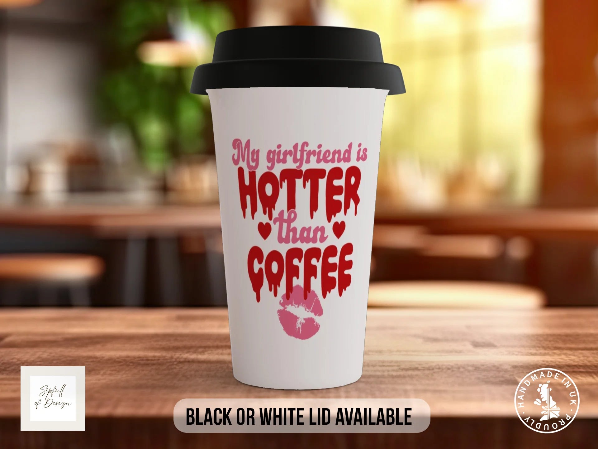 My Girlfriend Is Hotter Than Coffee Mug | Funny Valentine's Gift for Boyfriends Travel Mug