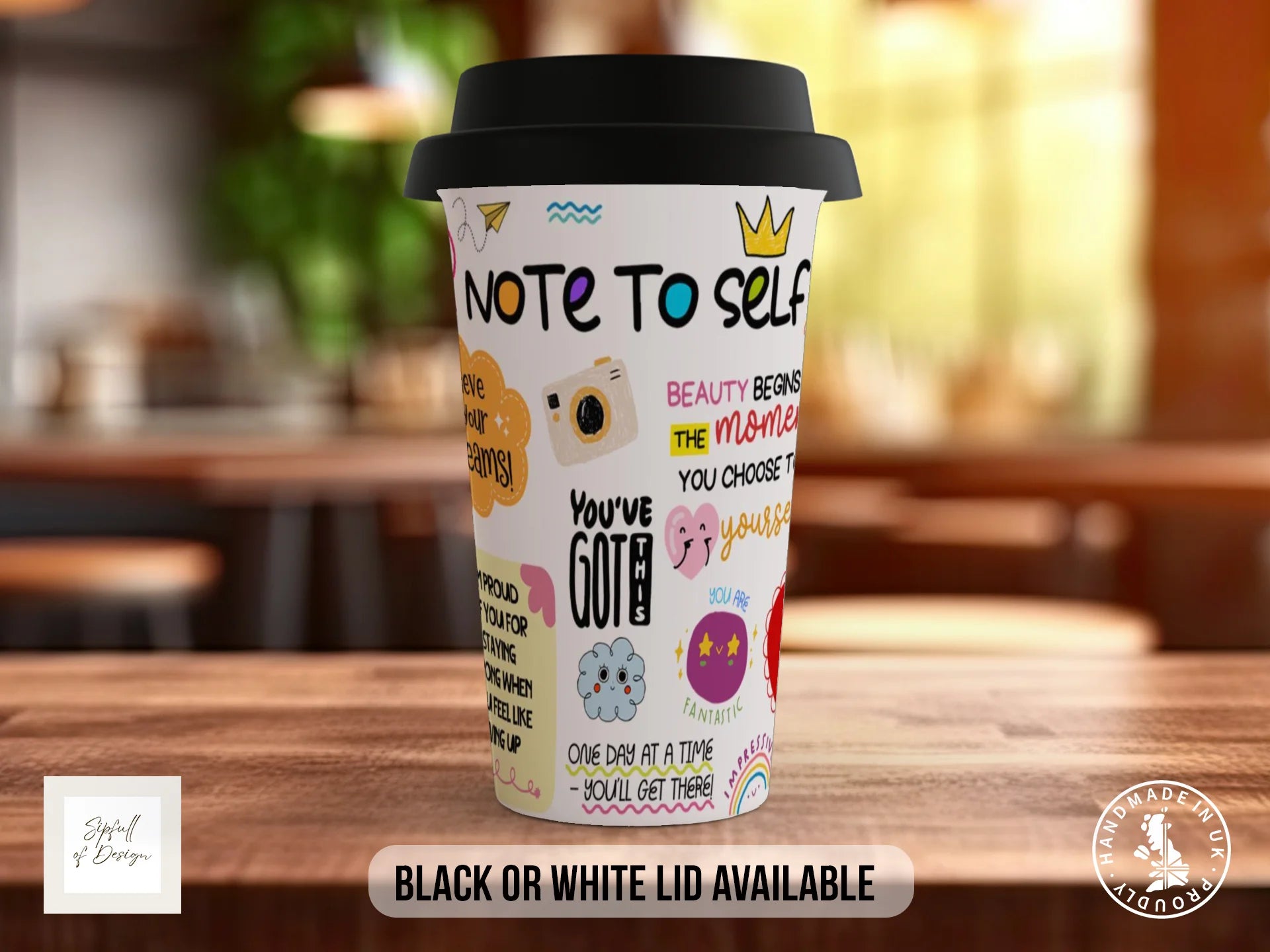 Note to Self Mug | Uplifting Affirmations Gift Travel Mug
