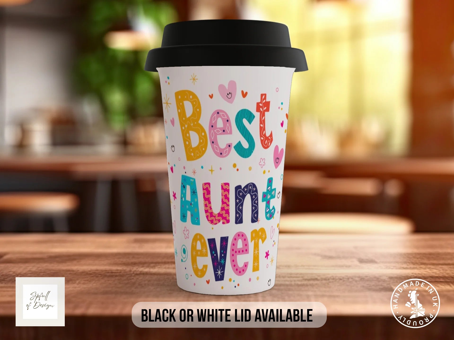 Best Aunt Ever Personalised Photo Mug | Birthday & Mother's Day Gift Travel Mug