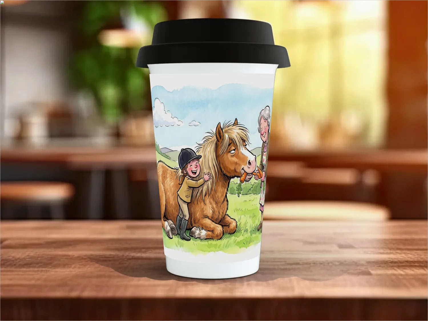 Pony Grandma Mug | Horse Loving Grandma Gift Travel Mug