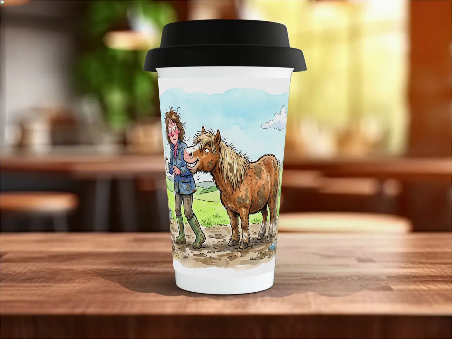 Pony Mum Mug | Funny Horse Mum Gift Travel Mug