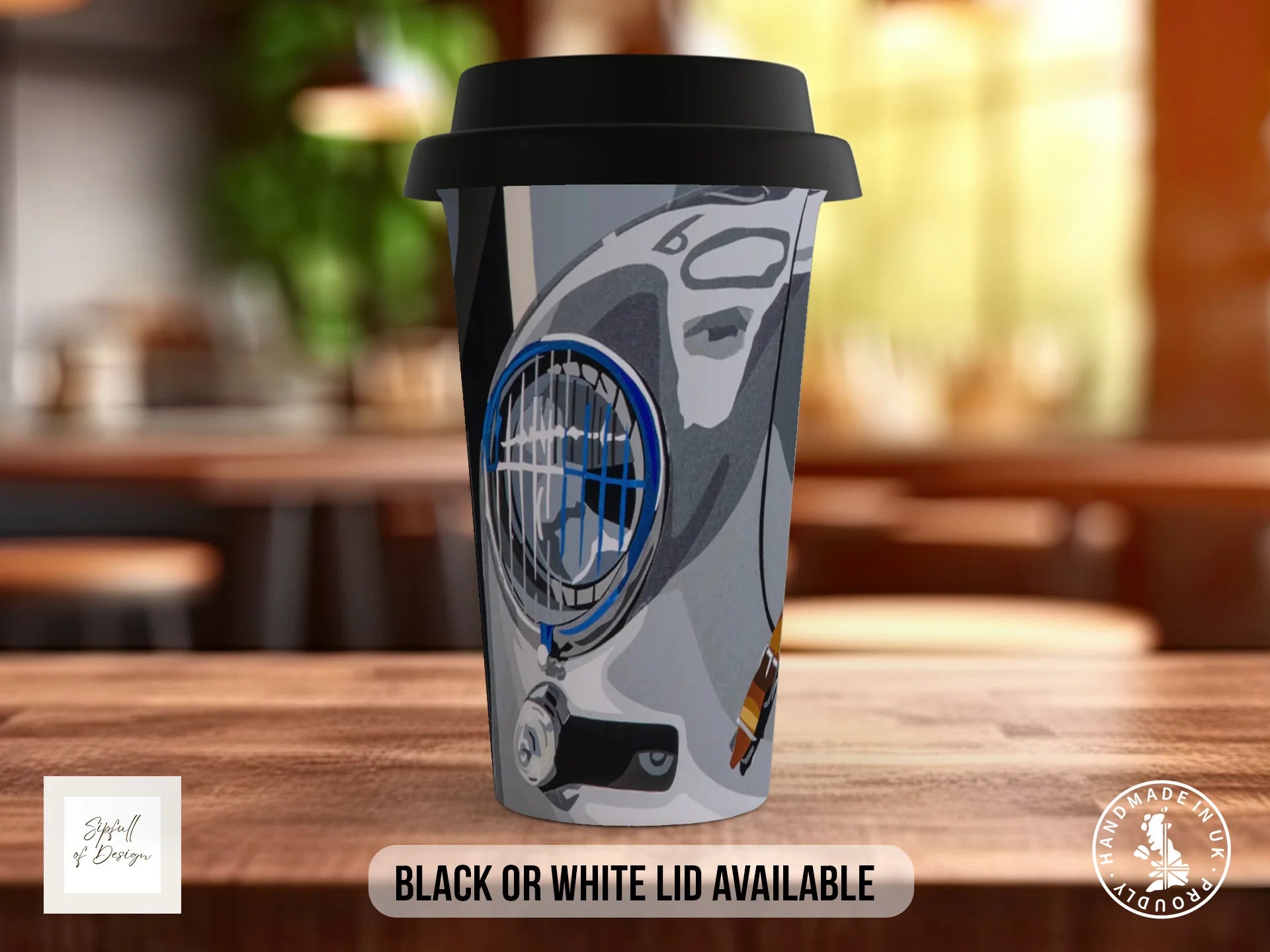 Porsche 356 Mug | Joel Clark Signature — Goodwood Paddock Travel Mug