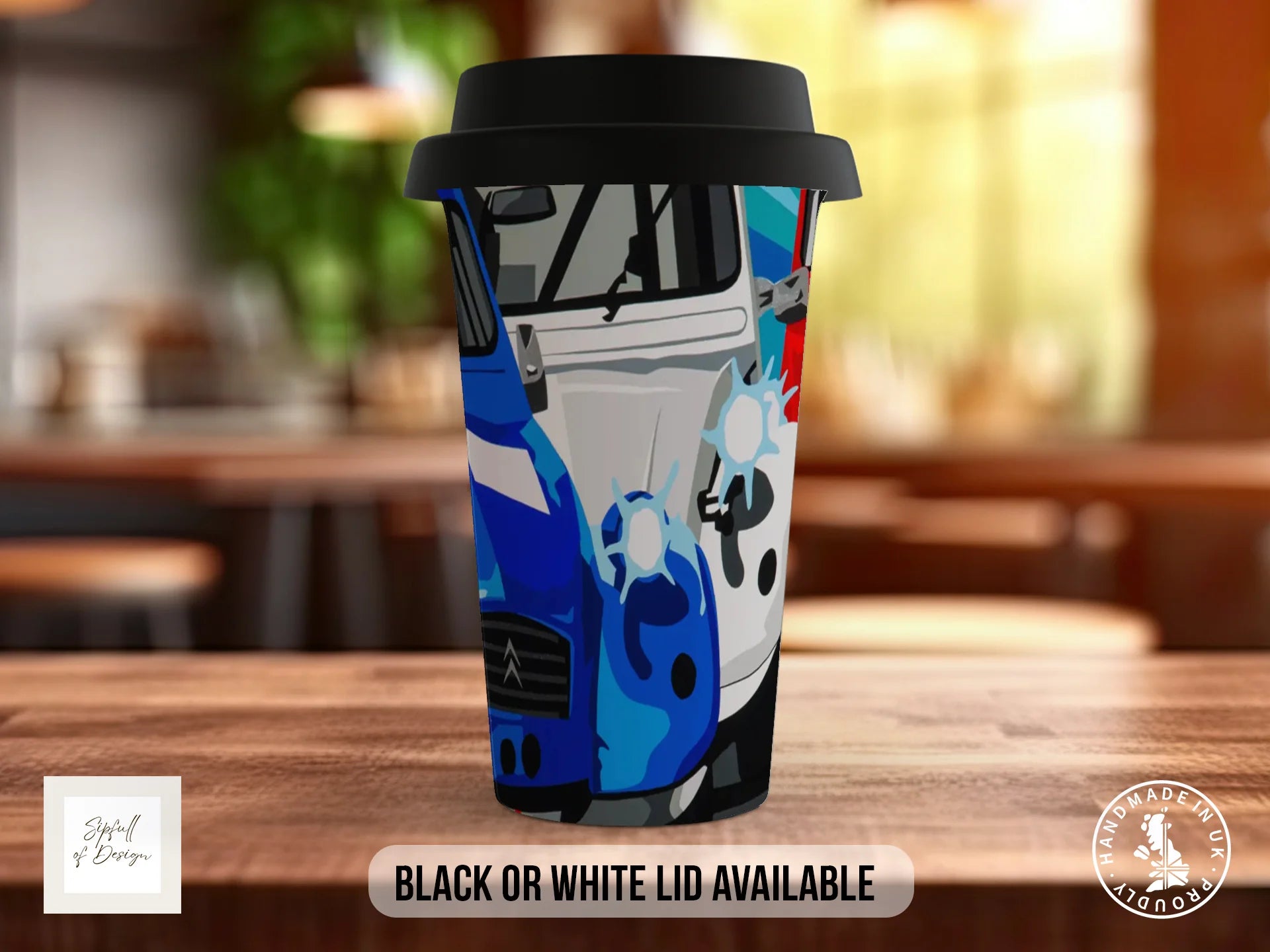 Racing Citroën 2CVs – Signature Mug Travel Mug