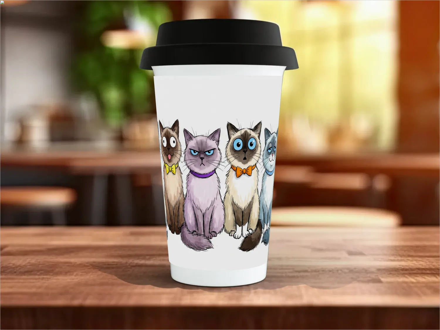 Black / Polymer / Travel Mug