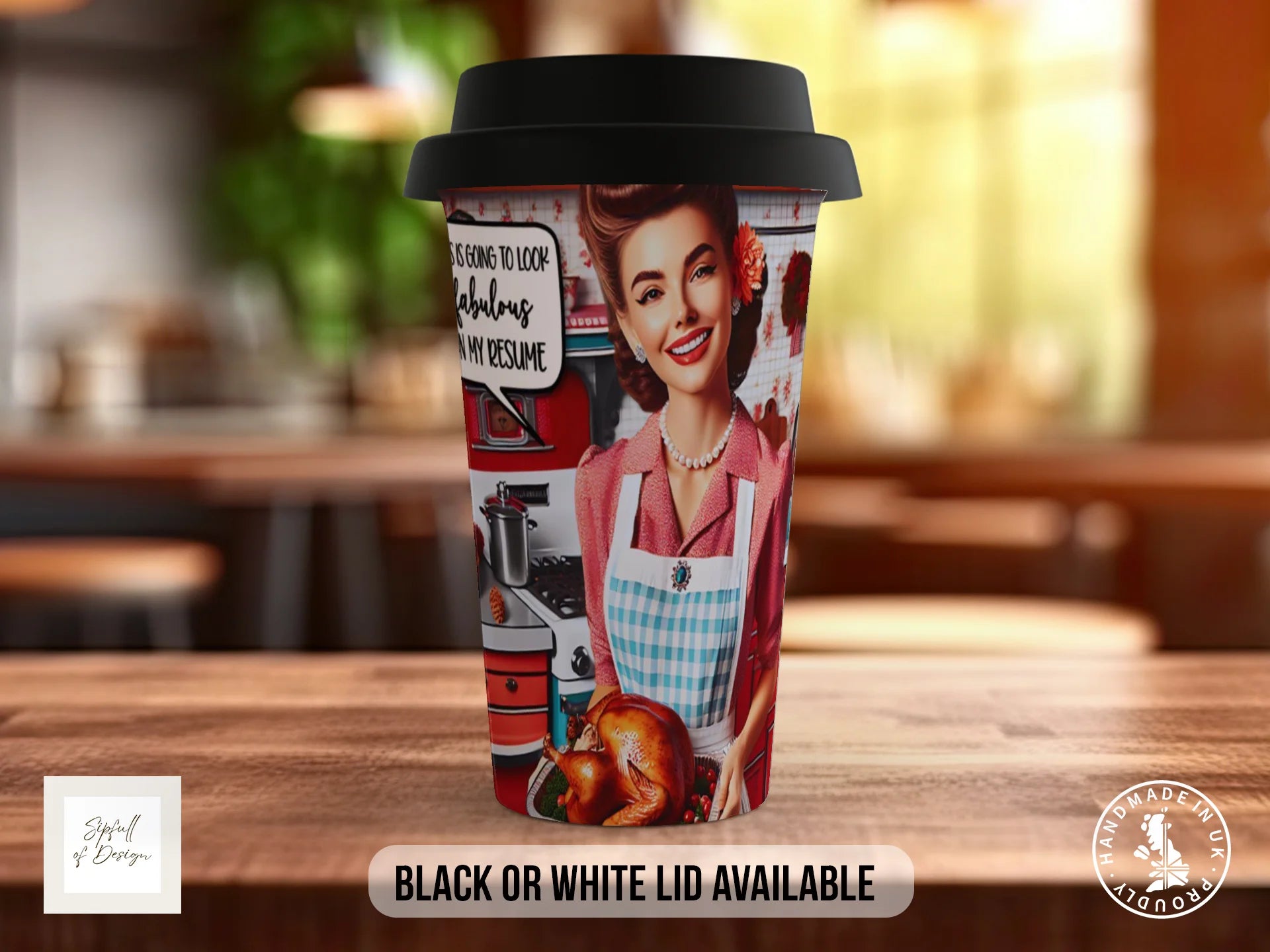 This Is Going to Look Fabulous on My Resume Retro Mug | Funny Gift Travel Mug