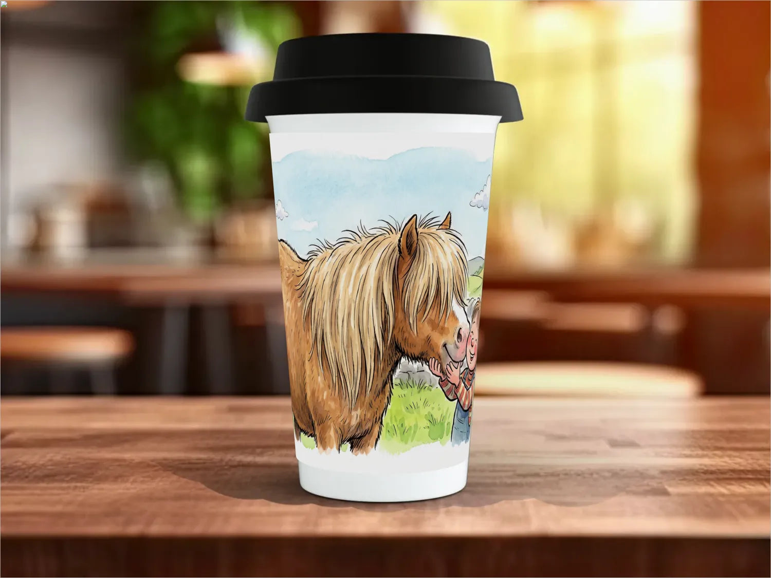Shetland Pony Mug | Cheeky Little Pony Gift Travel Mug