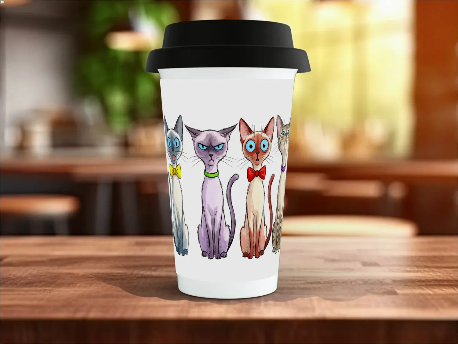 Black / Polymer / Travel Mug