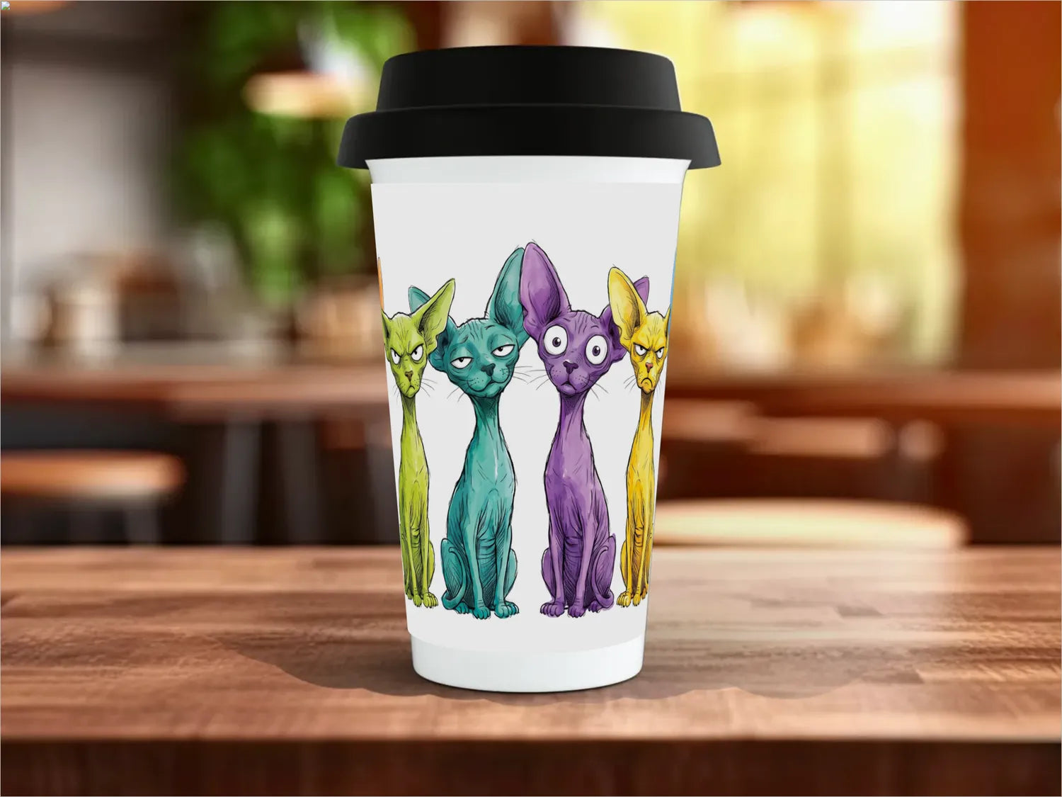 Black / Polymer / Travel Mug