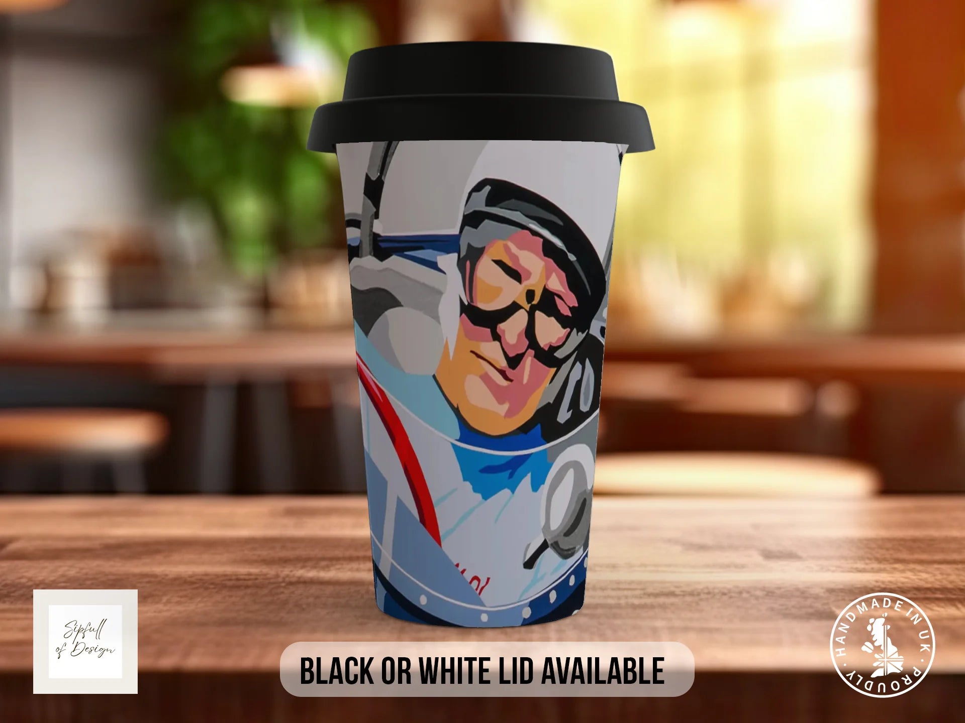 Stirling Moss at the German Grand Prix – Signature Mug Travel Mug