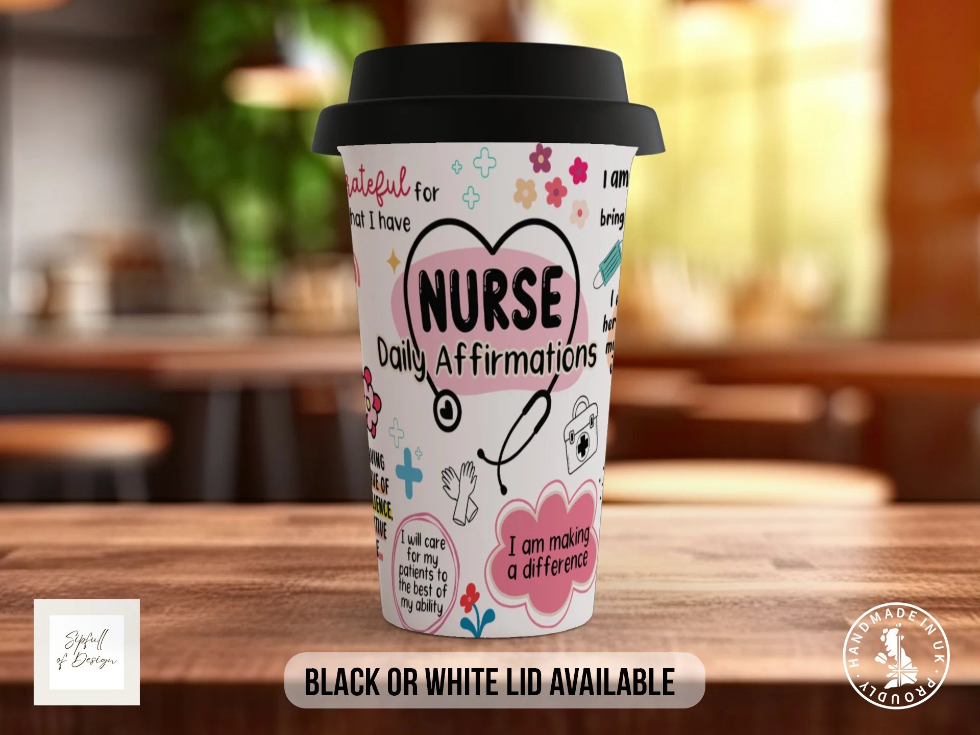 Nurse Daily Affirmations Mug | Thoughtful Gift for Nurses Travel Mug