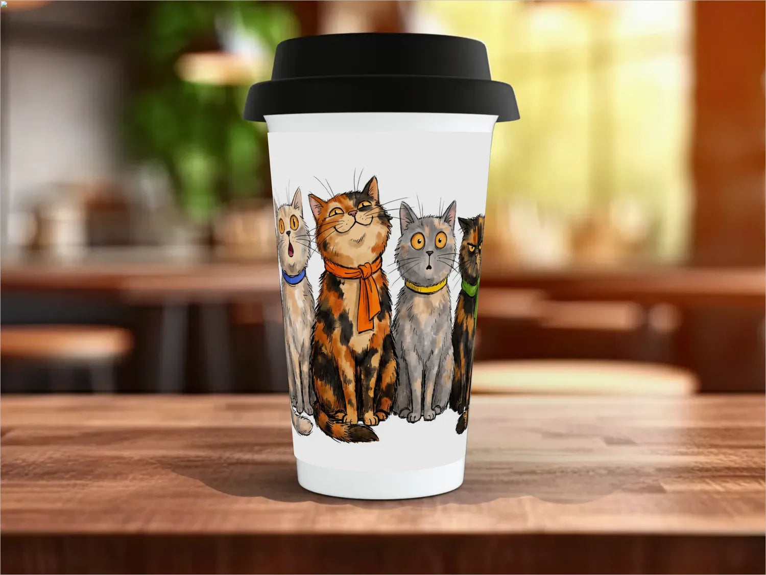 Black / Polymer / Travel Mug