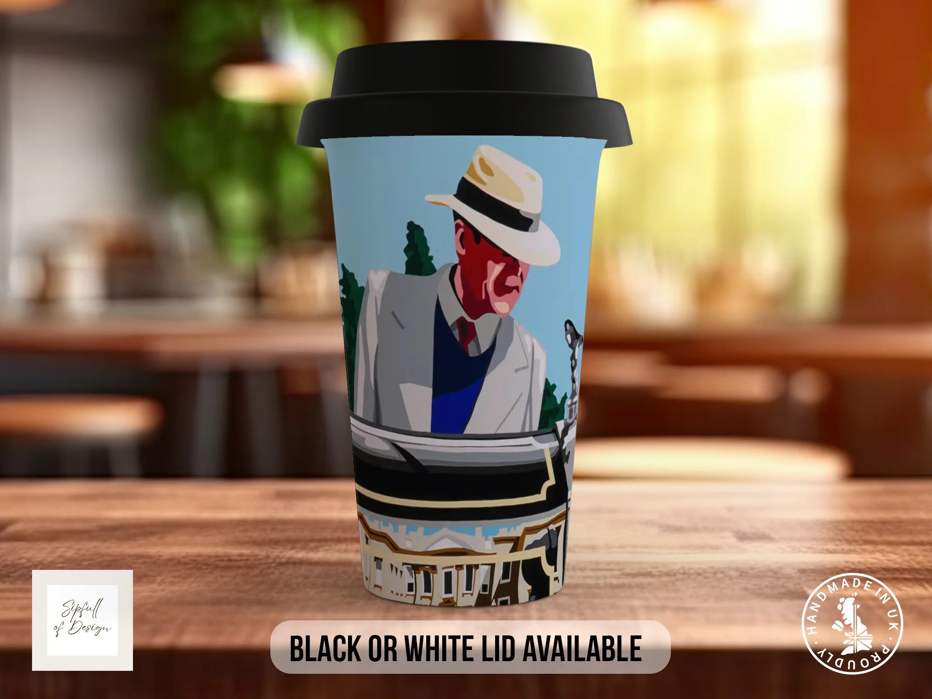 Vintage Rolls-Royce Mug | Joel Clark Signature — Auto Royale Concours Travel Mug