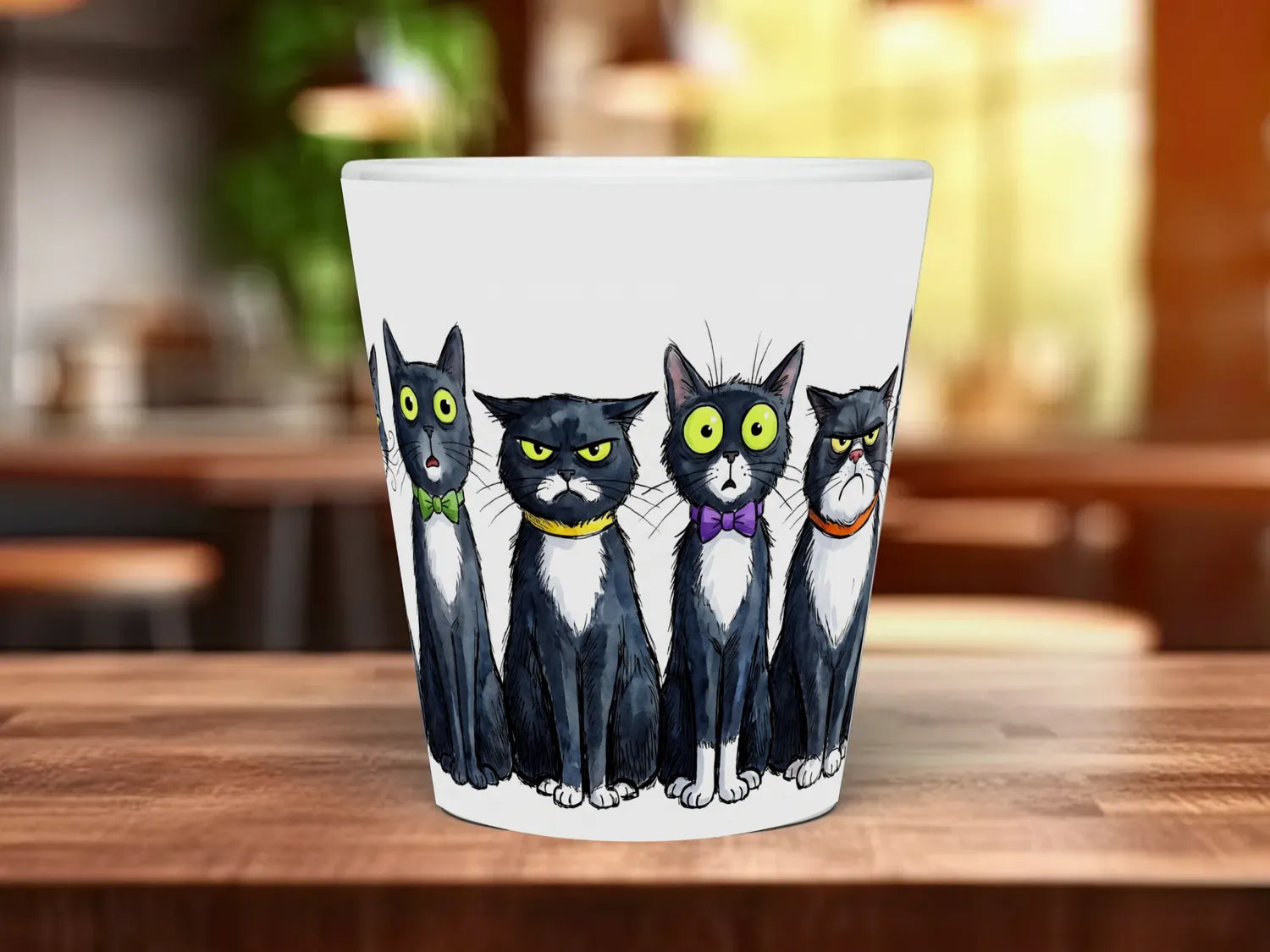 Tuxedo Cats Mug | Funny Black & White Cat Lover Gift 12oz Latte