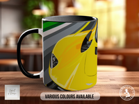 Aston Martin Valkyrie Signature Mug – Joel Clark artwork, left view