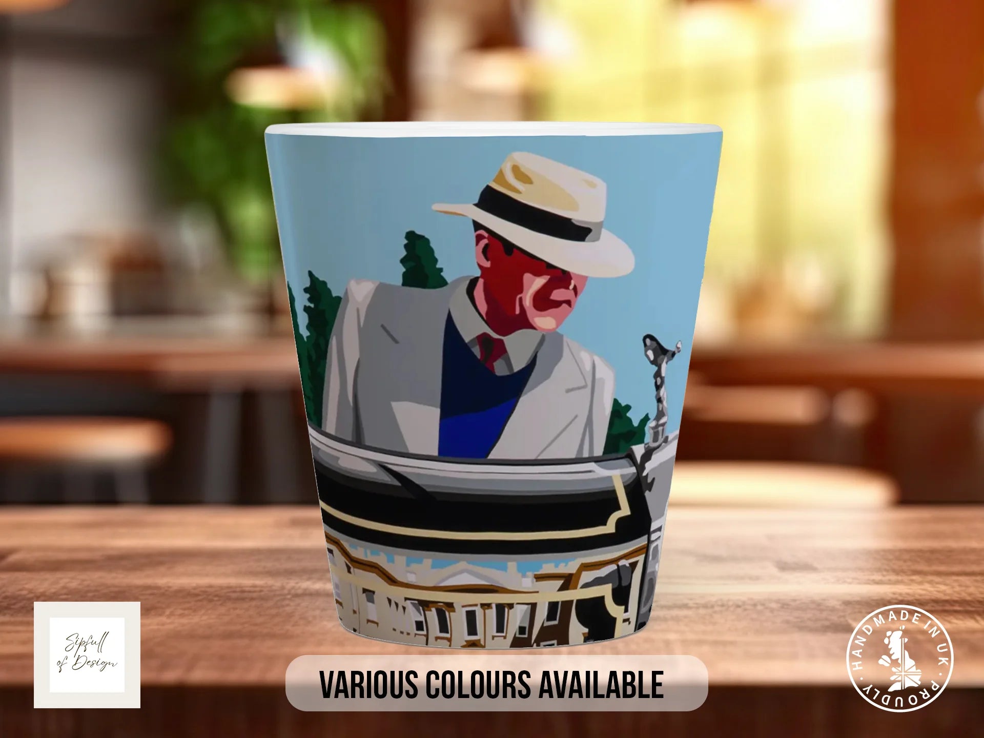 Vintage Rolls-Royce Mug | Joel Clark Signature — Auto Royale Concours 12oz Latte