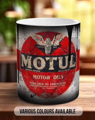 Motul Motor Oil Mug | Vintage Retro Motorsport Garage Gift