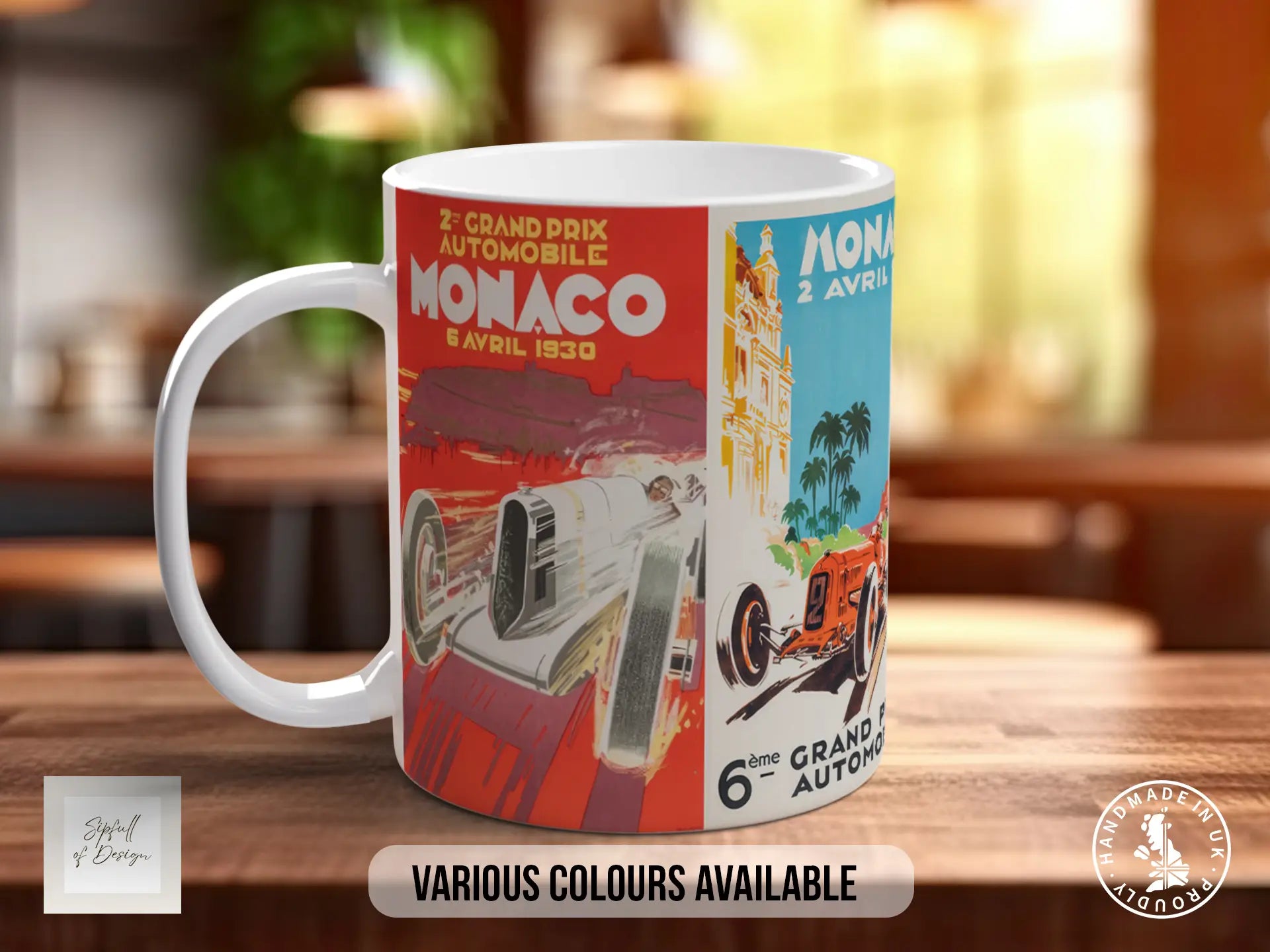 Monaco GP 1930s Mug | Vintage Pre-War Motorsport Gift