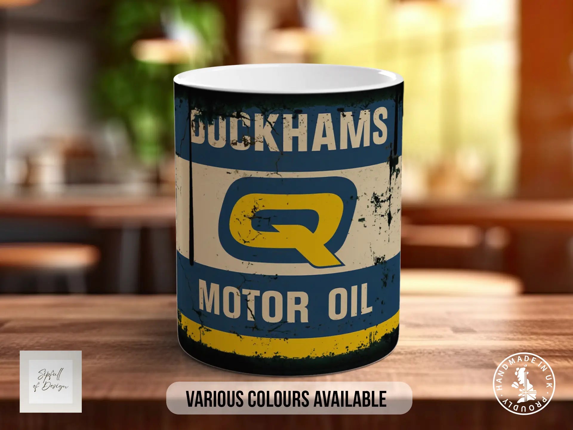 Duckhams Q Motor Oil Mug | Retro Racing Mug for Car Lovers