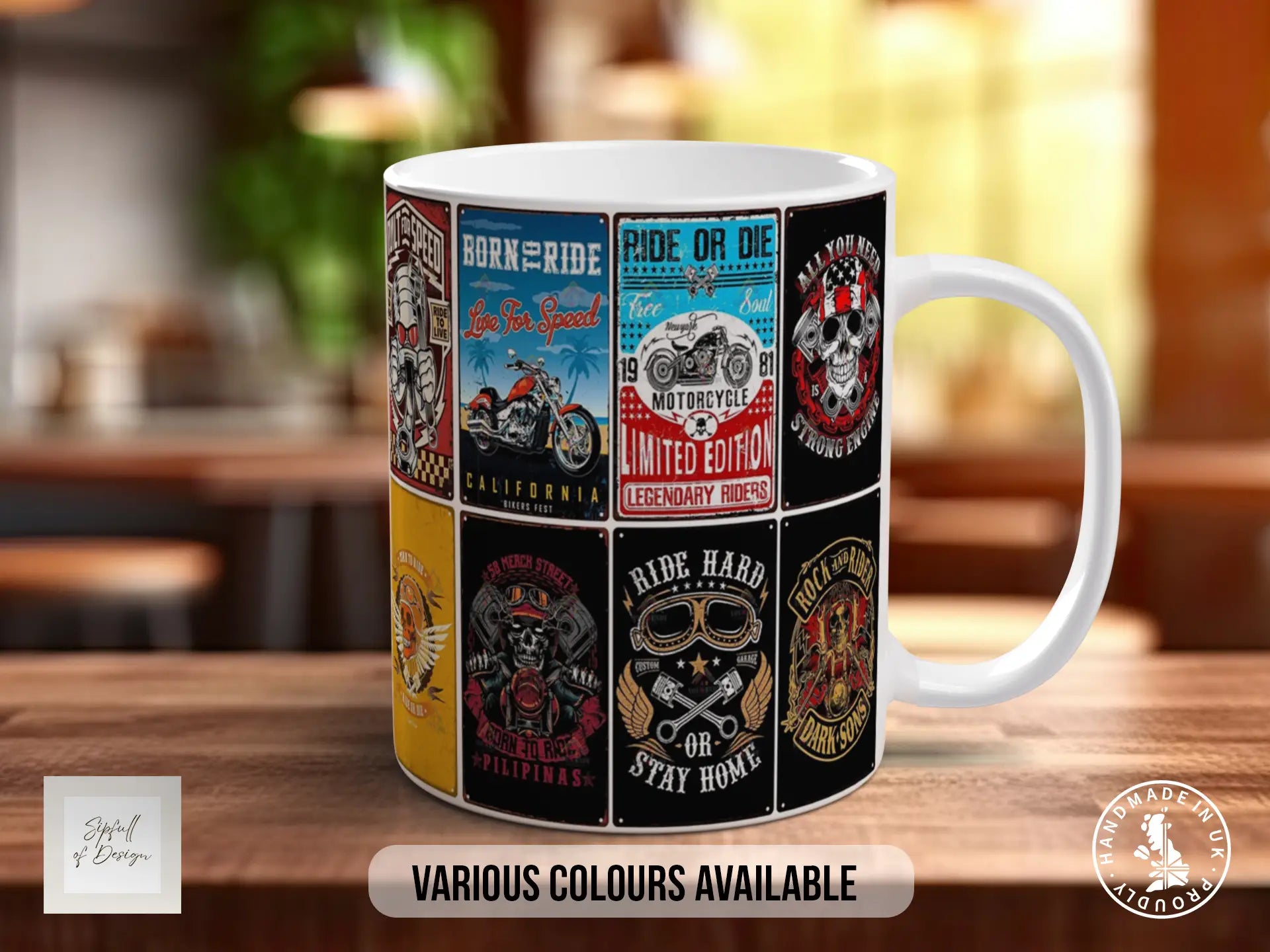 Built for Speed Mug – Retro Motorcycle Gift