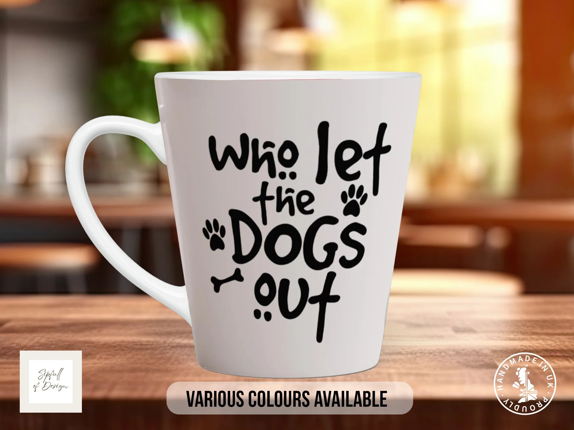 Who Let the Dogs Out Mug | Funny Dog Lover Gift 12oz Latte