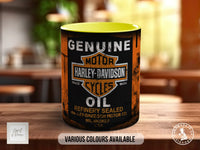 Harley-Davidson Motor Oil Mug | Vintage Retro Motorcycle Gift