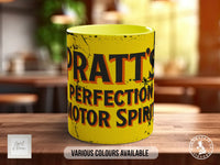 Pratt's Perfection Motor Spirit Mug | Vintage British Petrol Gift