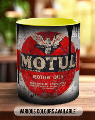 Motul Motor Oil Mug | Vintage Retro Motorsport Garage Gift